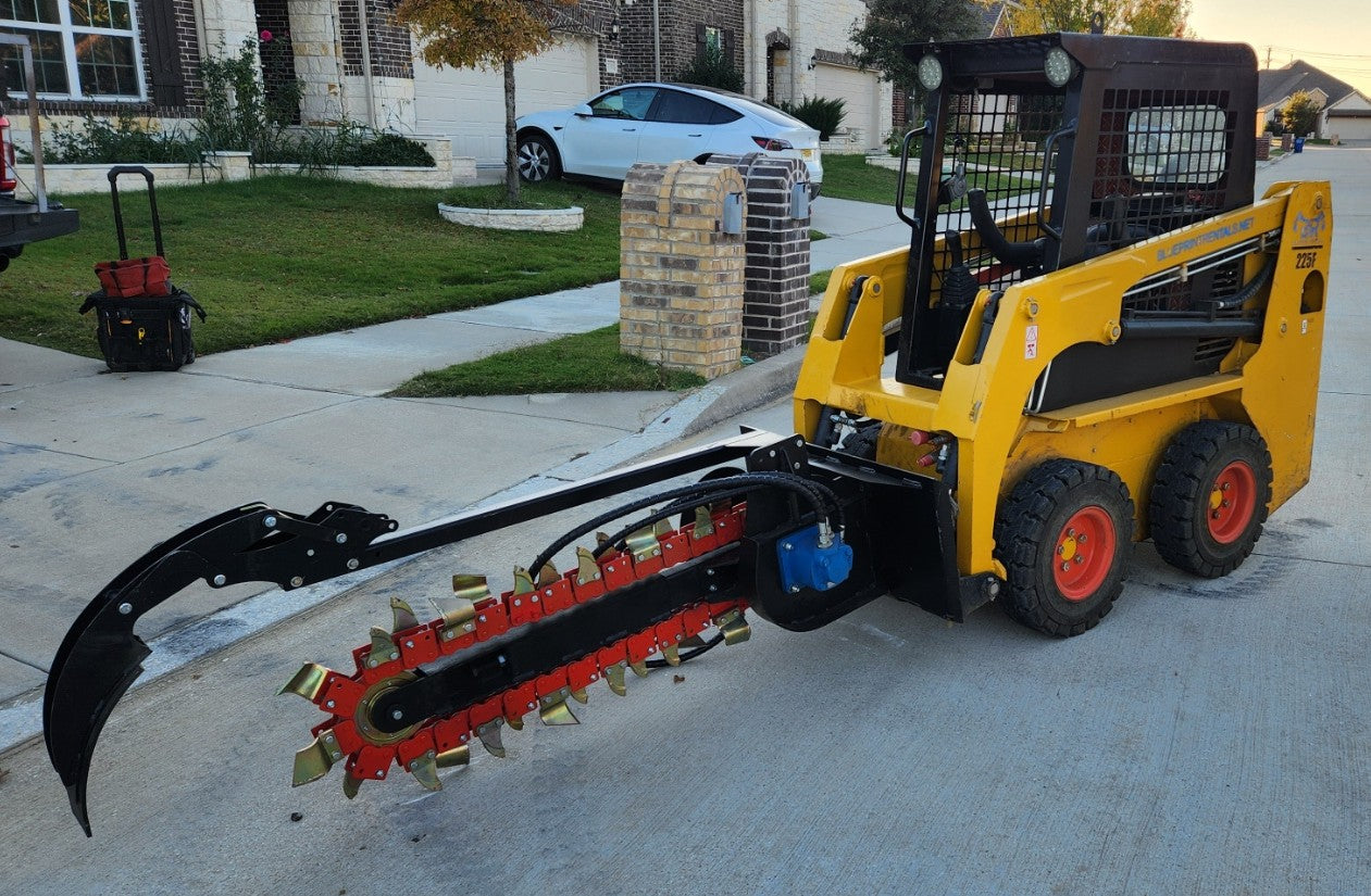 Skid Steer with Trencher